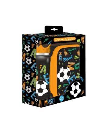 Coffret Boite à Goûter Alimentaire + Bouteille à Eau en Aluminium Must Team, Game