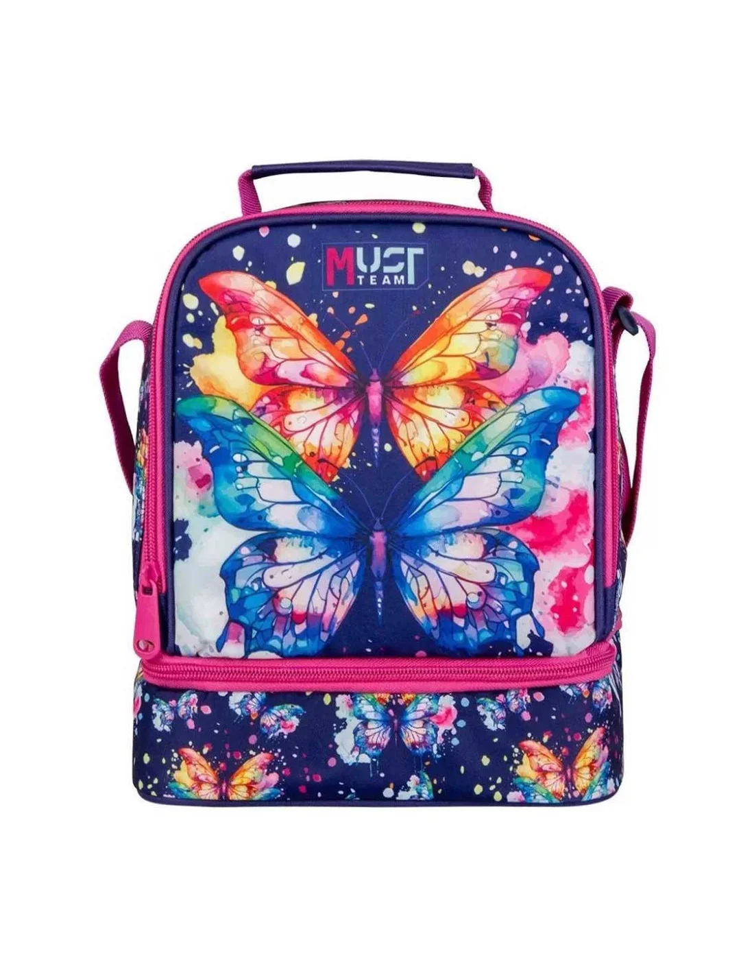 porte-goûter-isothermique-must-team-2-poches-butterfly-réf586193