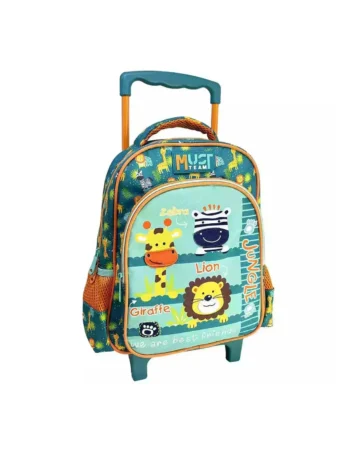 Sac à Dos à Roulettes Trolley Must Team Maternelle, Jungle Animals - Réf.586313