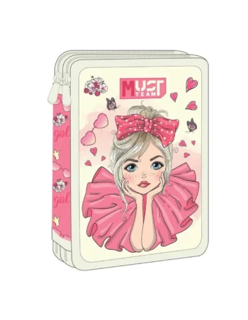 Trousse Plat Must Team 2 Compartiments, Pretty Girl - Réf.586723