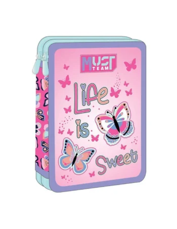 Trousse Plat Must Team 3 Compartiments, Life Is Sweet - Réf.586735