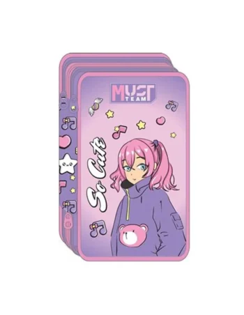 Trousse Plat Must Team 3 Compartiments, So Cute - Réf.586737