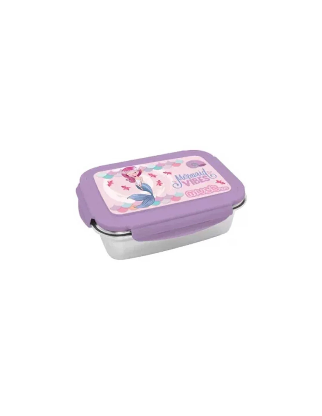 boite-à-goûter-alimentaire-must-mermaid-vibes-900ml-avec-fond-en-acier-inoxydable-réf585751