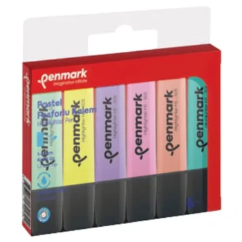Pochette De 6 Surligneurs Fluo - Penmark