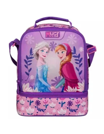 Porte Goûter Isothermique Must Team 2 Poches, Disney Frozen - Réf.565052