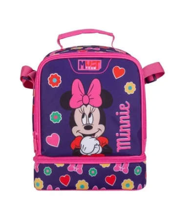 Porte Goûter Isothermique Must Team 2 Poches, Disney Minnie