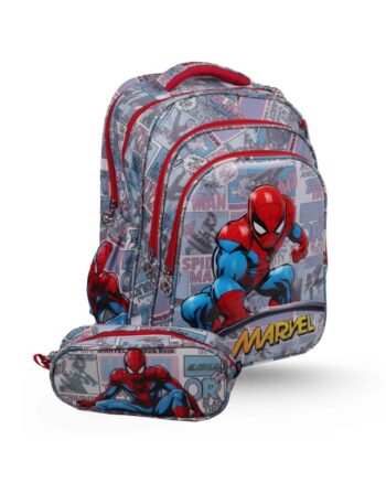 Sac à dos 4 Poches + Trousse ROBUSTA - SPIDER MAN