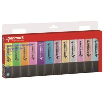 Set De 12 Surligneurs 6 Glitter et 6 Néon - Penmark
