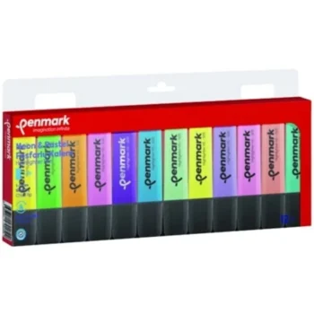 Set De 12 Surligneurs 6 Pastel et 6 Néon - Penmark
