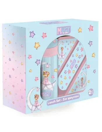 Coffret Boite à Goûter Alimentaire + Bouteille à Eau Must Team, Night Fairy - Réf.587519