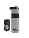 gourde-avec-poignée-en-acier-inoxydable-must-team-grisnoir500-ml-réf587495