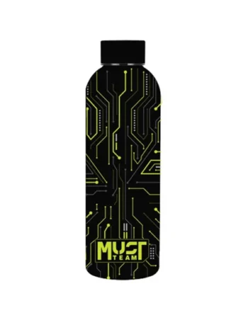 Gourde en Acier Inoxydable Must Team Noir,500 Ml - Réf.587502