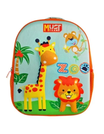 Sac à Dos Must Team Maternelle, 3D Animals - Réf.587578