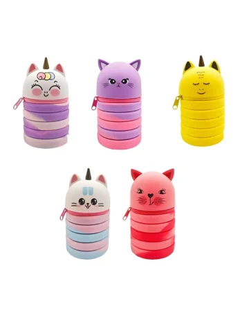 Trousse en Silicone Must Team 1 Compartiment, Animals - Réf.587447